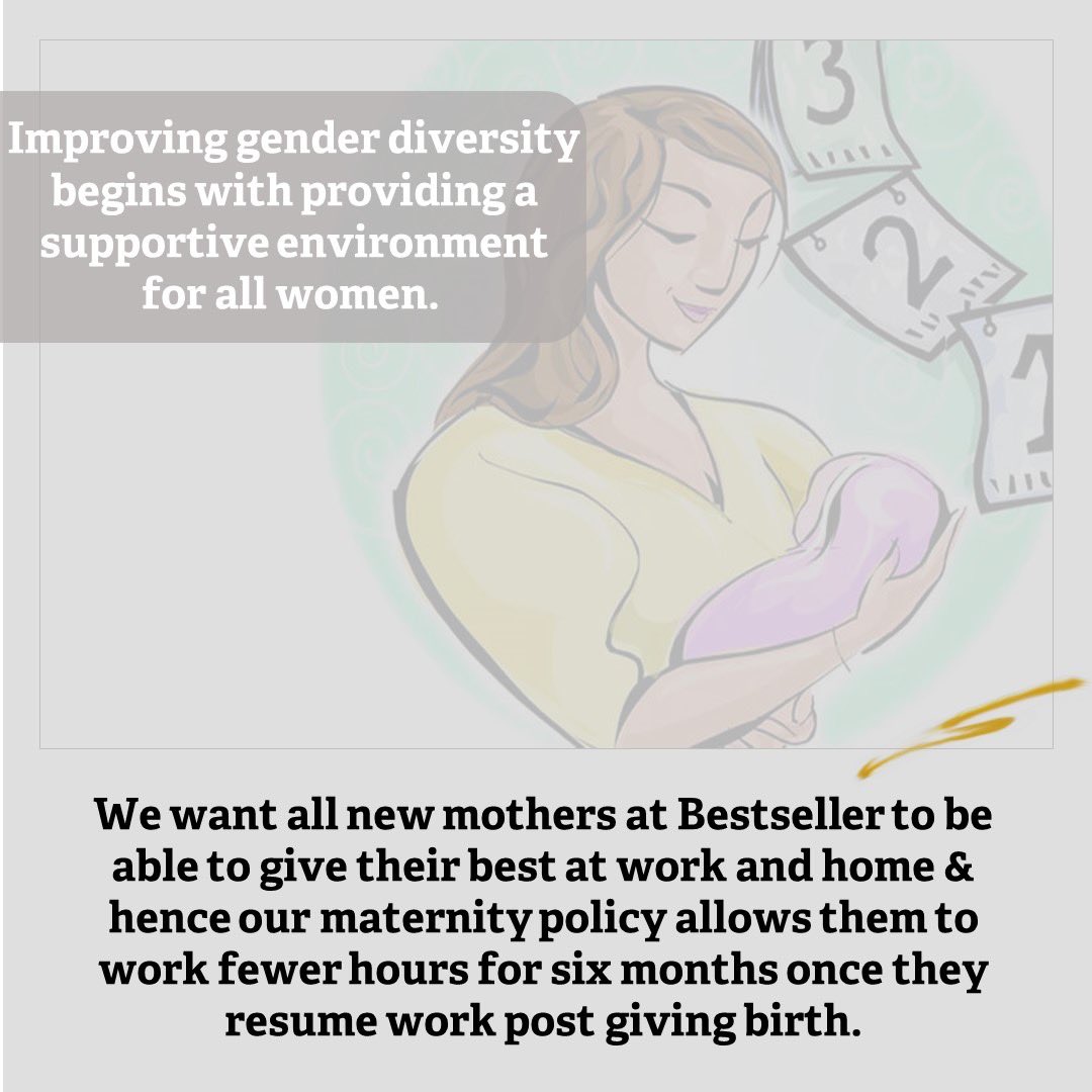 Policies at Bestseller reflect our values, culture and people centric approach.
#bestsellerindia #policies #employeefriendly #maternityleave