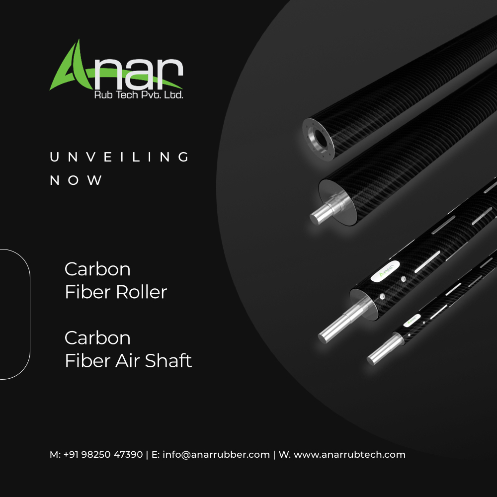 AnarRubTechPLtd's tweet photo. Presenting to you carbon fiber roller and carbon fiber air shaft! 

The Carbon Fibre Air Shaft and roller is another masterpiece of engineering from the industry pioneers!

For Industries: Packaging, Paper, Plywood, Tyre, Steel, Tape https://t.co/6J4c3SaUZM