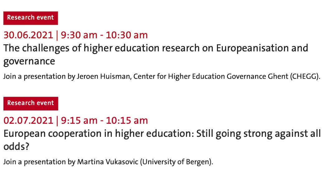 annapriscalohse's tweet photo. As part of our Intl PhD Workshop 'European HE in Times of Uncertainty' @thehertieschool, Jeroen Huisman and Martina Vukasovic will hold public keynotes on current HE research topics. Register here
➡️https://t.co/wXswXYrgtP #HErtiePhDWorkshop @europraline @BAGSS5 @LukasGrafEdu https://t.co/bRq9z4jf6p