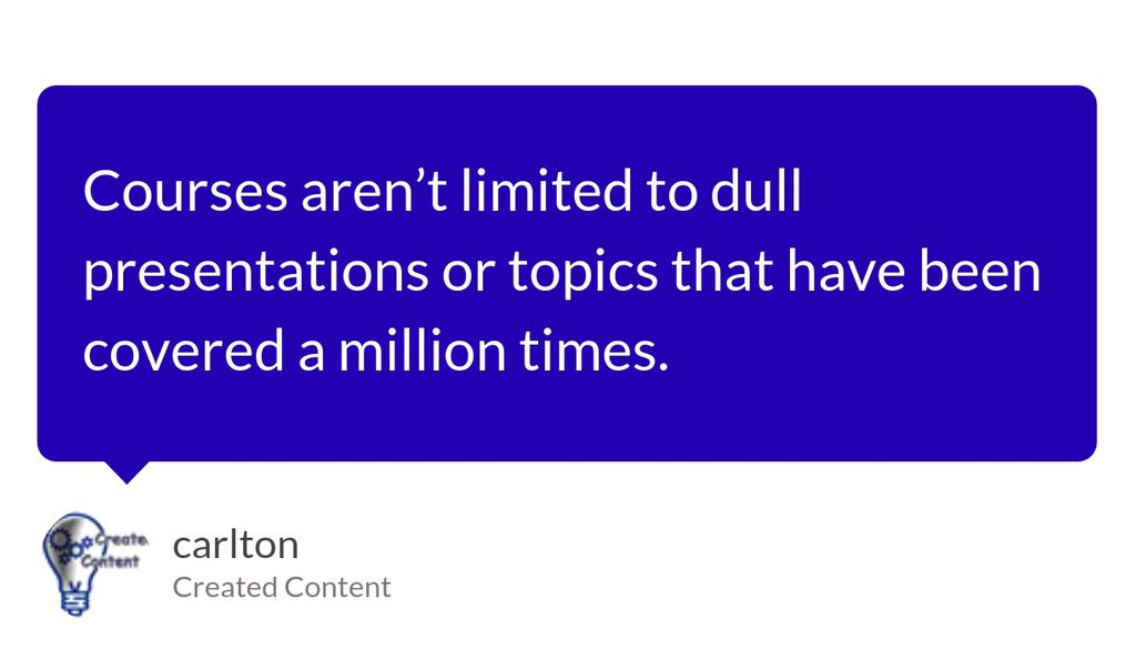 CreatedContent's tweet image. Learning on-demand is the way the modern workforce wants to engage.

Read the full article: The benefits of Learning on Demand
▸ lttr.ai/hvtW

#createdcontent #EconomicClimate #IncreasinglyCrowdedMarketplaces #EndlessPowerpointSlides #CoursesArenTLimited