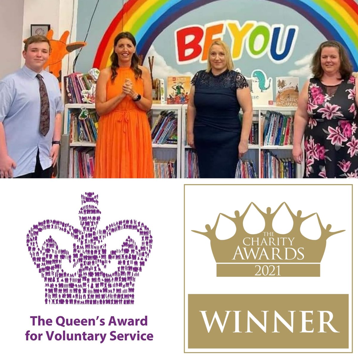 SteveGeorge100's tweet photo. 7 days, 2 awards. 

We are thrilled beyond words. Our grassroots charity in #MerthyrTydfil aims to improve life chances through education and training. We support children, young people and the community.

#QAVS2021 #charityawards 

@QueensAwardVS @Charity_Awards https://t.co/5KlHmxbM63