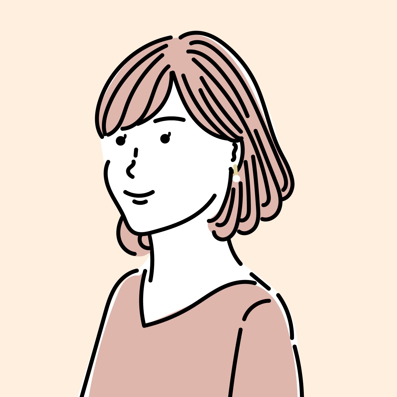 つむぎ クリエイター ブログ用アイコンとしてご依頼頂きました お写真ではロングヘアでしたがご希望のボブヘアに変更 ご依頼はdmまで イラスト使用禁止 いらすと イラスト シンプルイラスト アイコン アイコンイラスト ビジネス ブログ