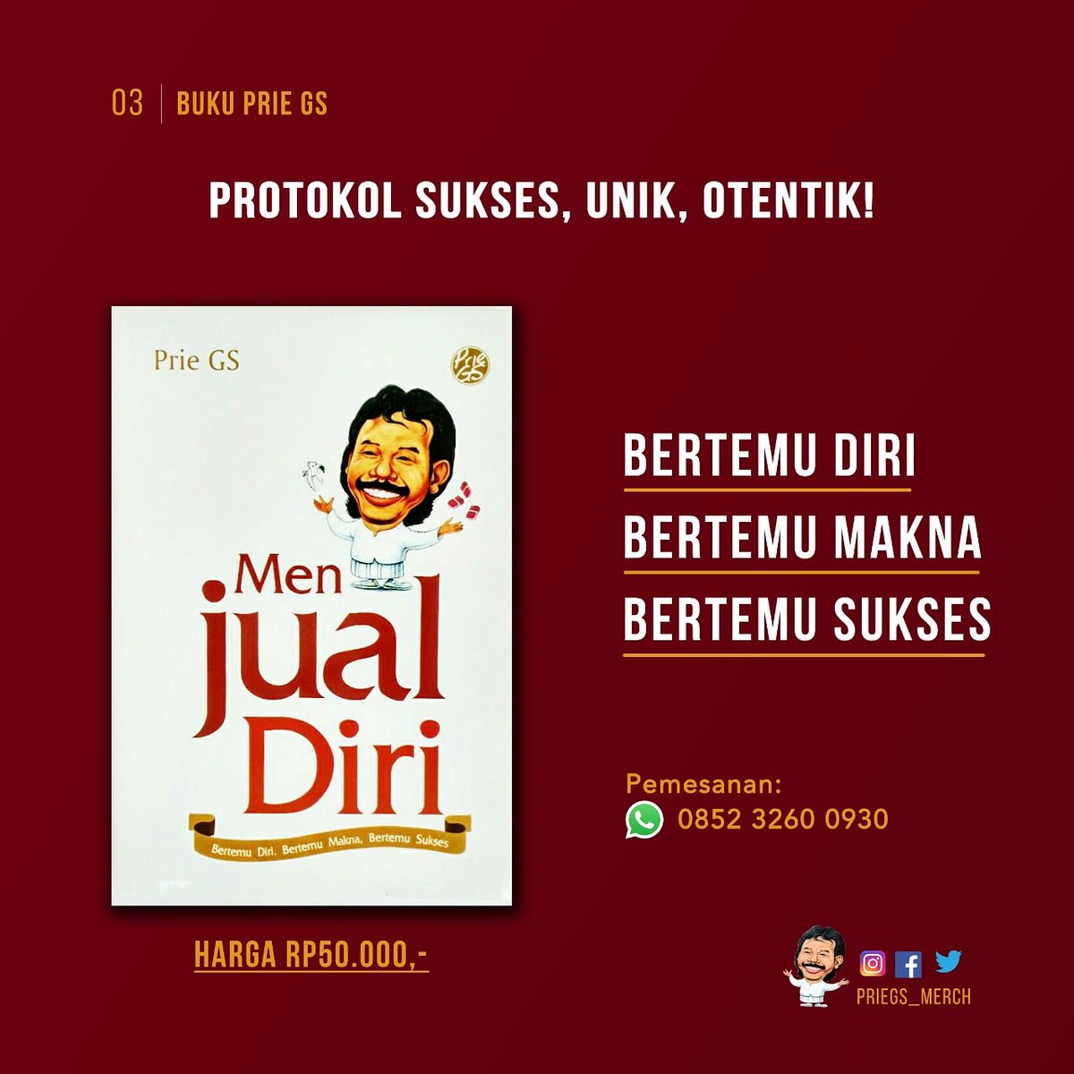 Buku dan Kaos PrieGS tweet media