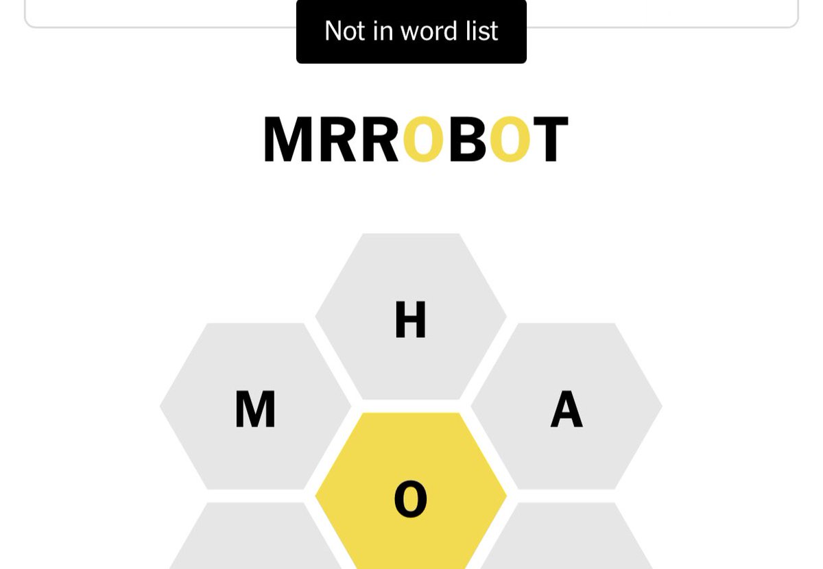 . <a href="/Notaspellingbe1/">Not a Spelling Bee Word</a> spoiler alert… because he’s not really there. #MrRobot