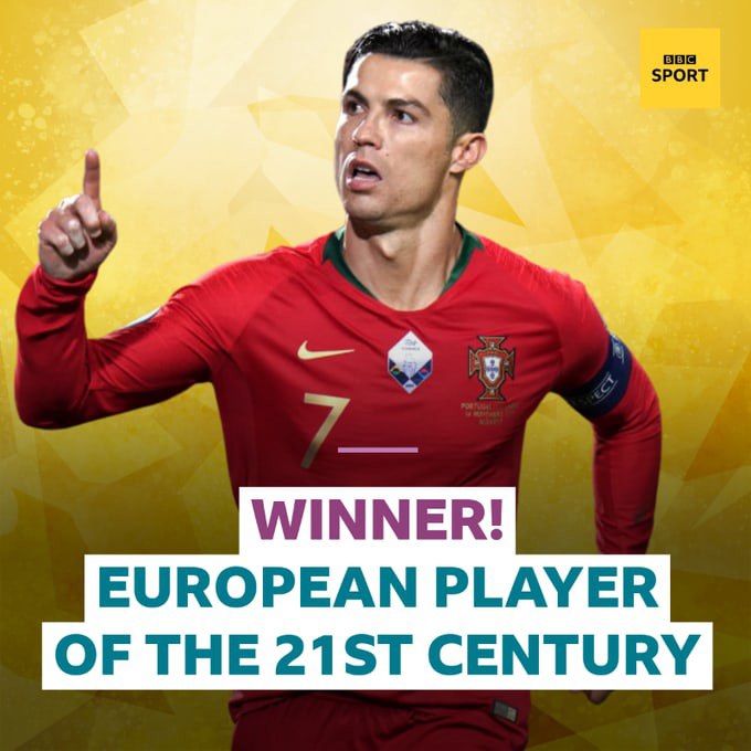 Tcr Cristiano Ronaldo Has Been Voted The Favourite Player Of 21st Century In European Championship In An Online Poll By c He S Beaten Andres Iniesta With 56 Of The Vote