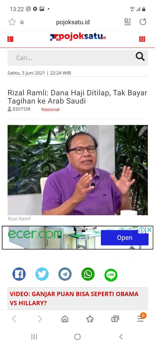 Yang setuju Rizal Ramli di tangkap silahkan retwit dan like ya gaesss.

Si rajawali ngepet ini kerap skali membuat HOAX.