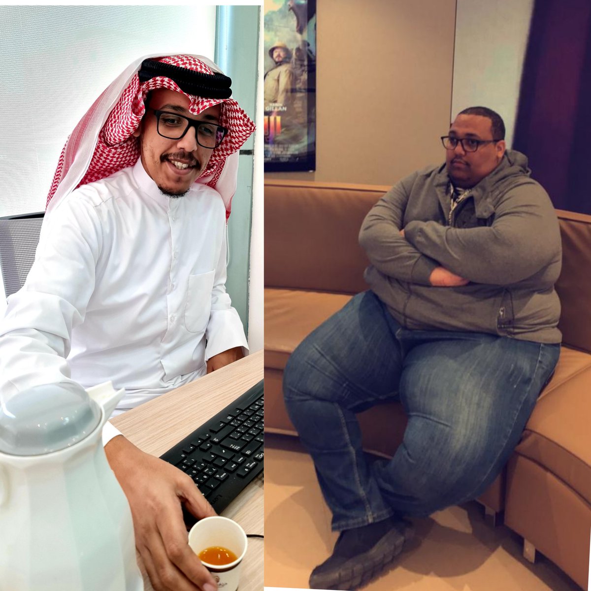 MohammadAlraye's tweet photo. #رابطة_المتكممين
صورة لرفع المعنويات من 210kg الى 93kg خلال سنه وأربع شهور 😁😁👌 https://t.co/hNT8f0m4uD