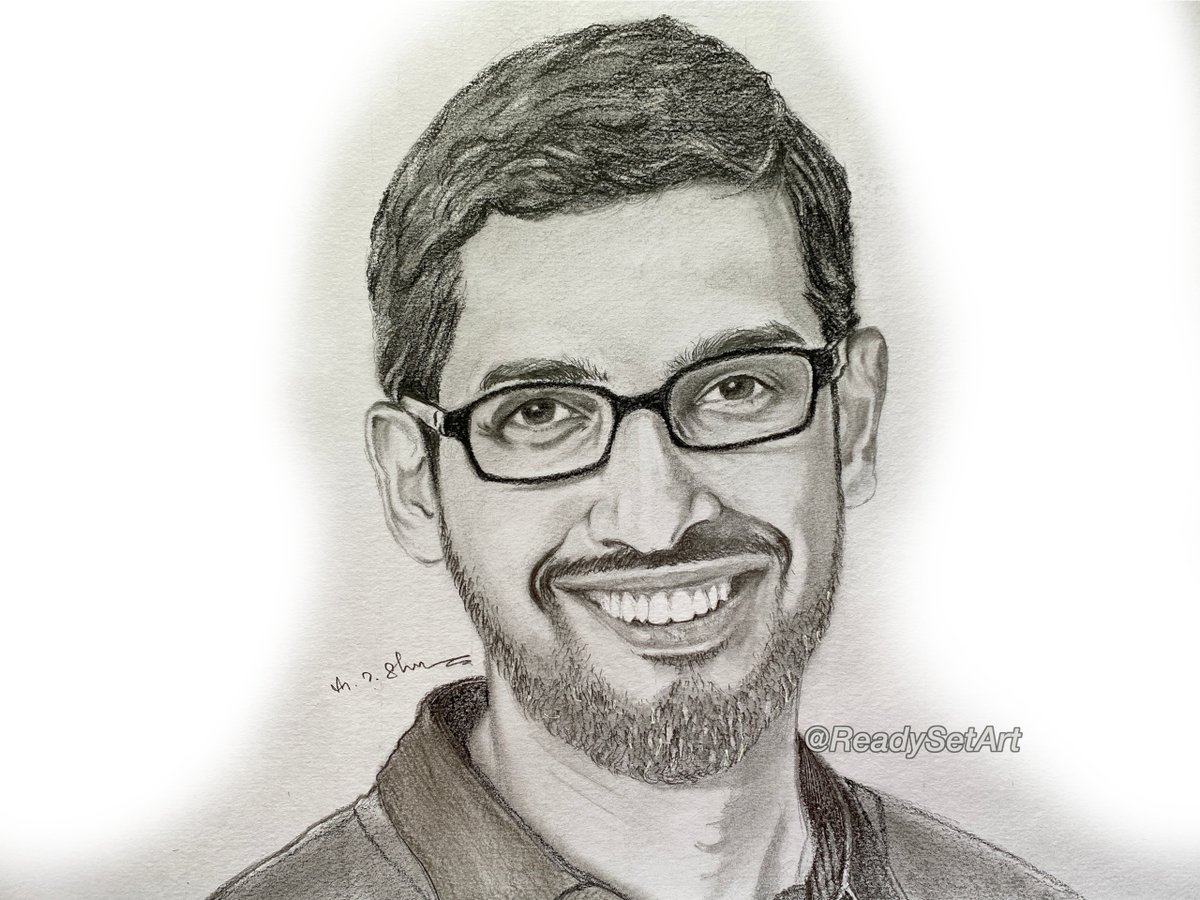readysetart's tweet photo. Pencil drawing of Sunder Pichai | Realistic portrait drawing | Timelapse... https://t.co/6sMcIBZ8Qe via @YouTube @sunderpichai @readysetart @PencilDrawing @penpencildraw https://t.co/fDjBXCdDc4