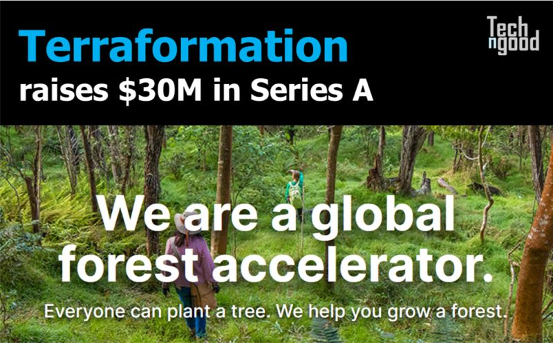 TechnGood (@techngood) on Twitter photo 🌳<a href="/TF_Global/">Terraformation</a> raises $30M in Series A led by Sam & Max Altman (Apollo Projects), several high-profile institutional investors (undisclosed names); along with nearly 100 angel investors, including Sundeep Ahuja, <a href="/lachygroom/">Lachy Groom</a>, <a href="/shl/">Sahil Lavingia</a>, <a href="/JTLonsdale/">Joe Lonsdale</a> , Susan Wu and OVN Cap.
#startups #vc 🌳<a href="/TF_Global/">Terraformation</a> raises $30M in Series A led by Sam & Max Altman (Apollo Projects), several high-profile institutional investors (undisclosed names); along with nearly 100 angel investors, including Sundeep Ahuja, <a href="/lachygroom/">Lachy Groom</a>, <a href="/shl/">Sahil Lavingia</a>, <a href="/JTLonsdale/">Joe Lonsdale</a> , Susan Wu and OVN Cap.
#startups #vc