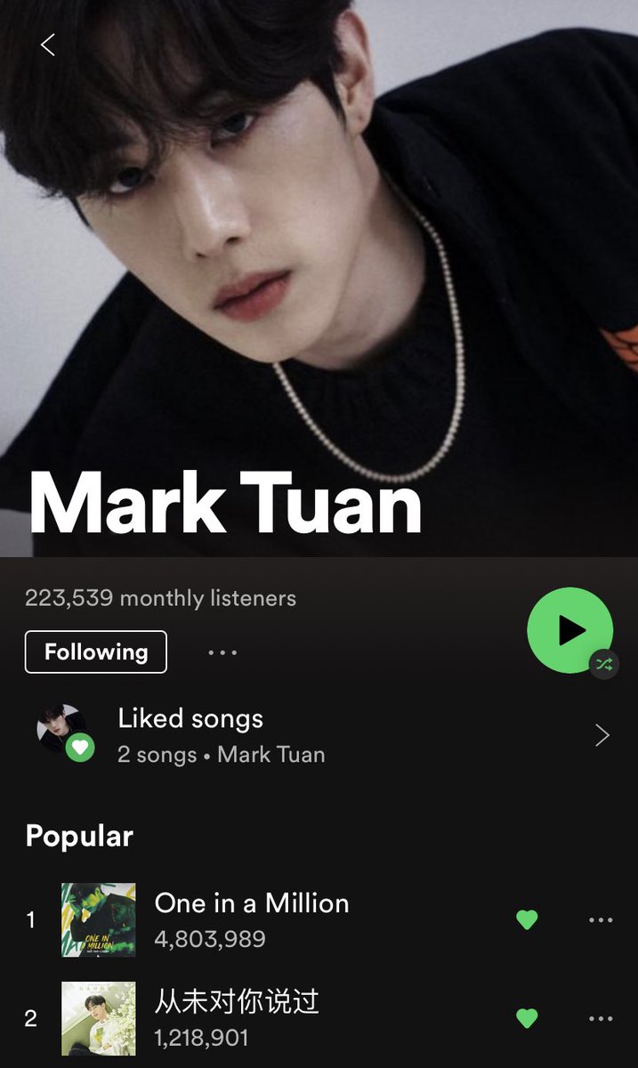 So… we keep waiting… patiently…

Let’s enjoy OIAM on Spotify now, it’s very close to 5M streams on Spotify!

Let’s move those numbers while we wait!

🎧: open.spotify.com/track/1dkhx3oH…

#MarkTuan #마크 #段宜恩 <a href="/marktuan/">Mark Tuan</a> #GOT7  <a href="/GOT7Official/">GOT7</a>