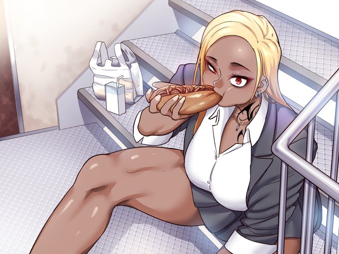 CG集オマケ進捗。オキガワとの日常の1コマ。 