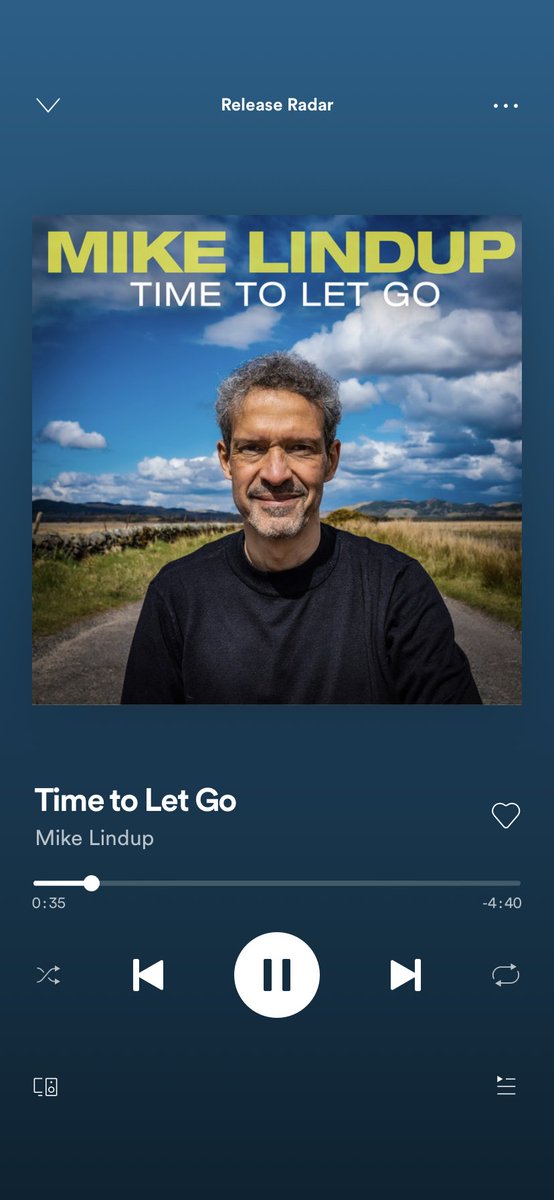 jambles1's tweet image. When @Spotify gives you this on your release radar.. 🎉 @MikeLindup #timetoletgo 🙌🏻 Looking forward to #changes2 thank you a
Good Song to start the day ...
