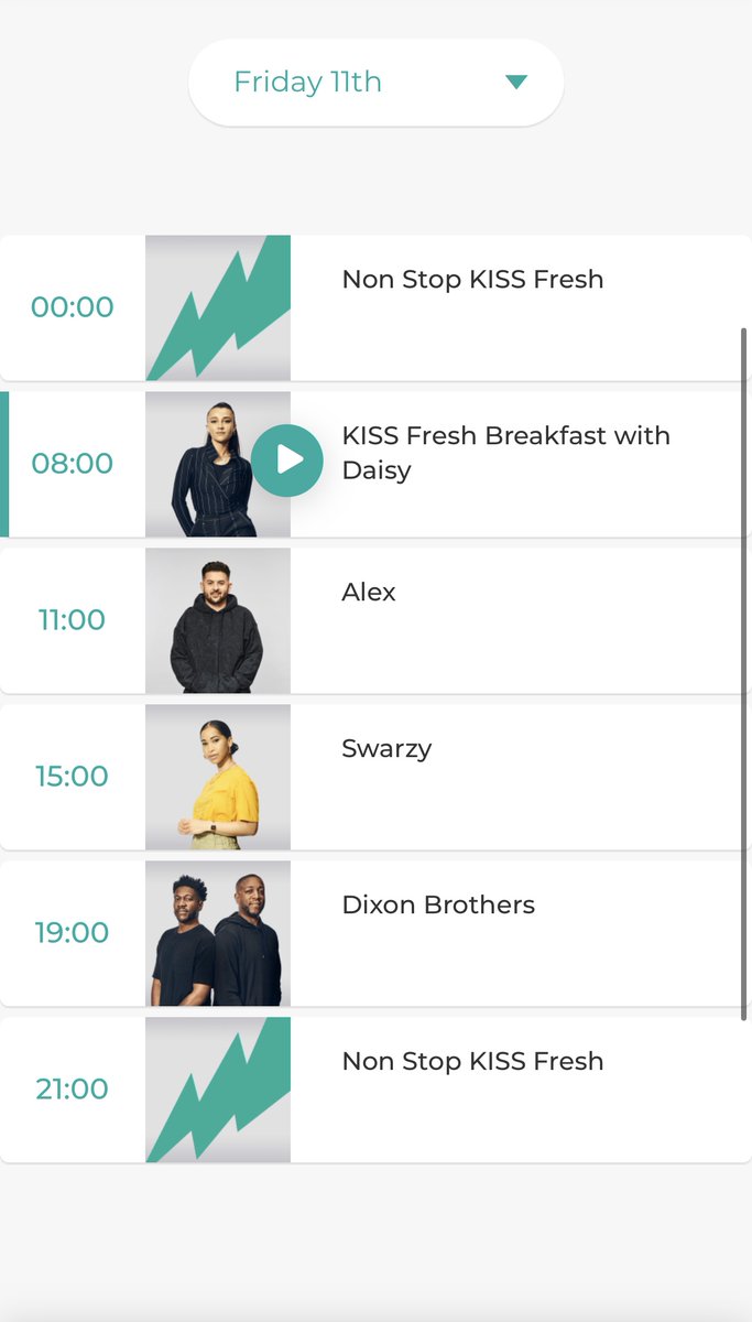 DavidFarquar's tweet photo. 📢 BRAND NEW @KISSFresh weekends kicks off tonight from 7pm with @DIXONBROS then your Sat &amp; Sun #playlist is locked in with...

@HowardOmah 
@kayleegolding_ 
@elzthewitch 
@djdavda 
@ItsBigZuu @Hydzofficial @Tubzy100 
@Amyelledj 
&amp; @esildn 

🔊 https://t.co/zzssojCwA8
#NewMusic https://t.co/KXrTIDtvDm