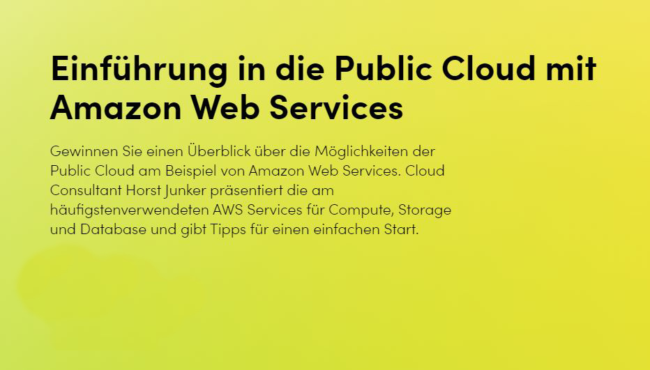 amanoxsolutions's tweet photo. 45 Minuten AWS Einführung 
𝗗𝗼𝗻𝗻𝗲𝗿𝘀𝘁𝗮𝗴, 𝟭𝟳. 𝗝𝘂𝗻𝗶 𝟮𝟬𝟮𝟭

Welches sind die bekanntesten AWS Services?
Wie kann ich diese Services nutzen?
Möglichkeiten, um mich mit AWS vertraut zu machen
Vorteile der angekündigte Schweizer AWS Region
➡️ https://t.co/dzqRbbFOtb https://t.co/fvPXYtBmUZ