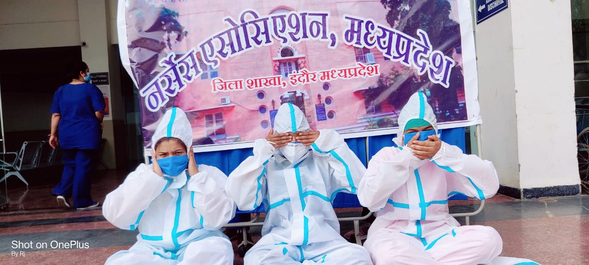 BarikSimona's tweet photo. Government's response towards Nurse's problems. 🙉🙈🙊 @ChouhanShivraj @narendramodi @tulsi_silawat @MPGovernment https://t.co/4XJ6u4Gm03