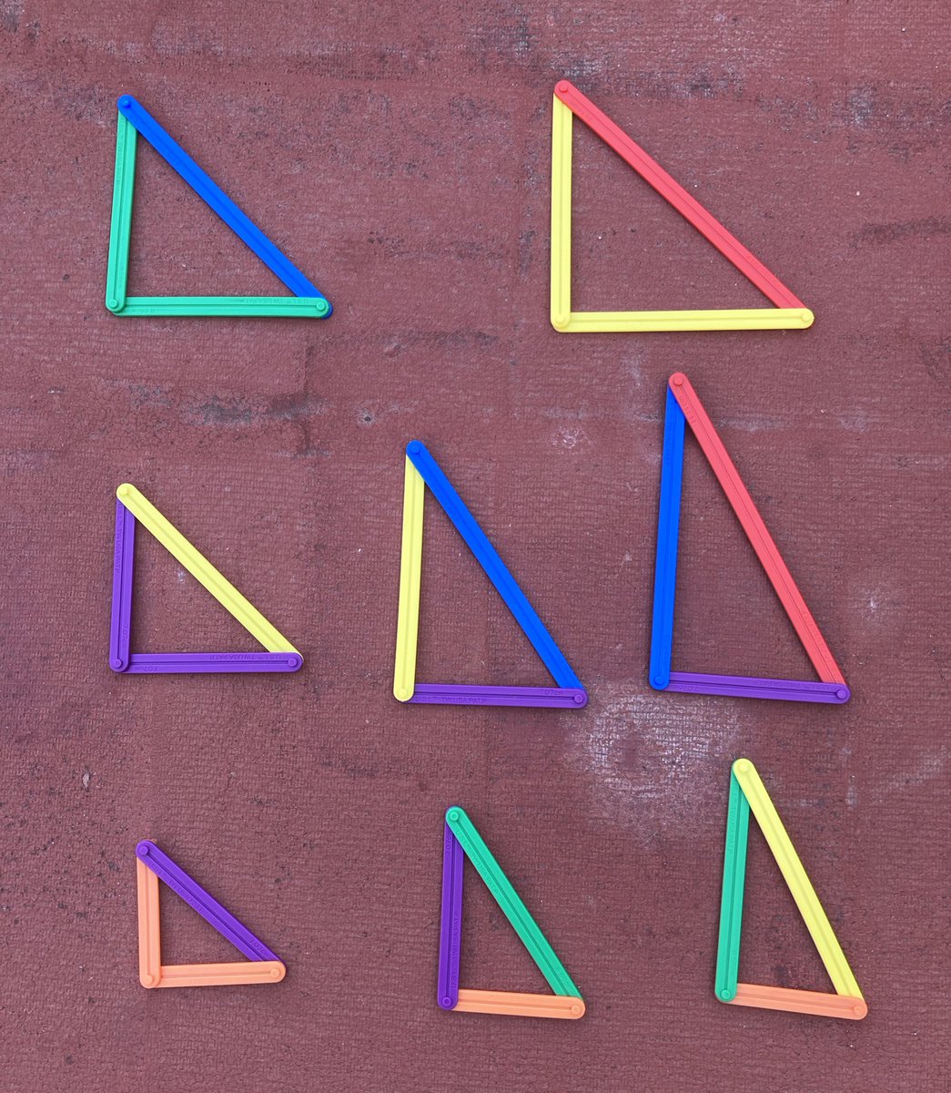 CcBcnMvd's tweet photo. Amb aquests sis palets ( #AngLegs ) es poden fer VUIT triangles rectangles diferents!! però millor no cremar-lo, a aquest repte li treuran més profit a #eso2 https://t.co/x93zHJaG7f