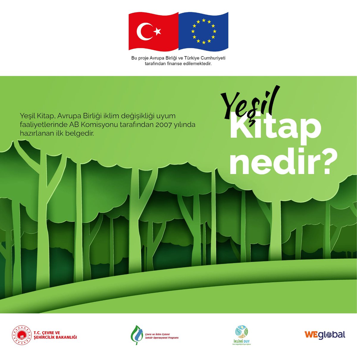 Avrupa düzeyinde adaptasyonların geliştirilmesi, adaptasyon önlemlerinin koordine edilmesi, belirsizliklerin azaltılması, iklim değişikliği bilgi tabanının genişletilmesi ve araştırma sonuçlarının politika ve uygulamalara entegre edilmesi gibi esaslar içermektedir. 
#iklimiduy