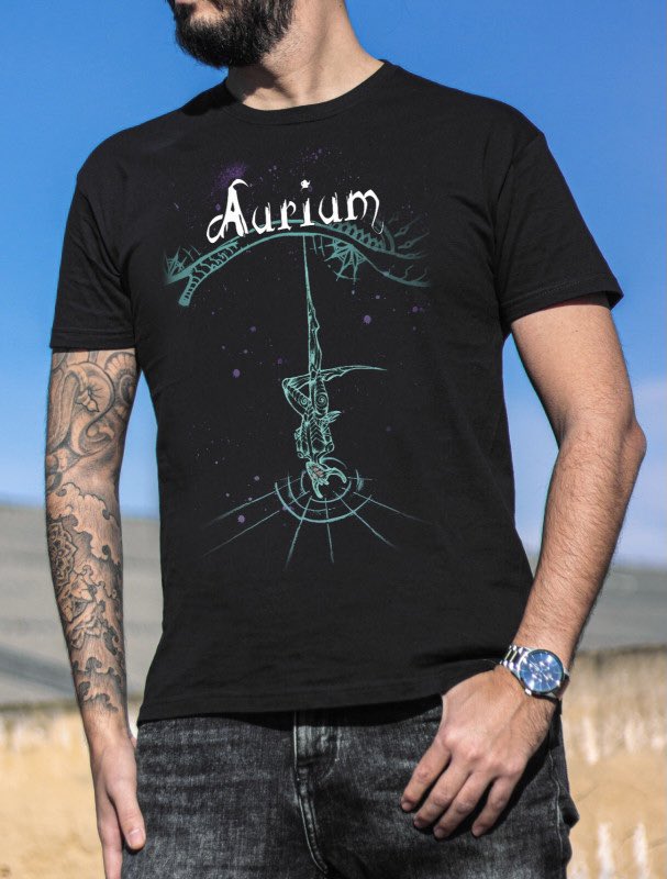 AuriumOfficial's tweet photo. ✨NEW MERCH ✨ 
Order via @artgatesrecords online store! #merch #auriumofficial #artgatesrecords #tee #symphonic #metal #alt https://t.co/gMk6Zo7ELq