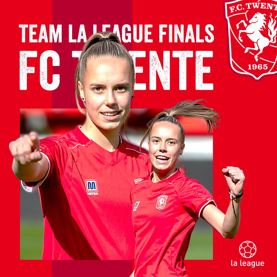 𝘼𝙖𝙣𝙠𝙤𝙢𝙚𝙣𝙙𝙚 𝙯𝙤𝙣𝙙𝙖𝙜... 
#TeamLaLeagueFinals 🔴

⚽️ <a href="/FCTwenteVrouwen/">FC Twente Vrouwen</a>  
📅 Zondag 13 juni
📌 Sportclub Enschede 
👋 Aanmelden om 09:30 uur

#TeamLaLeague