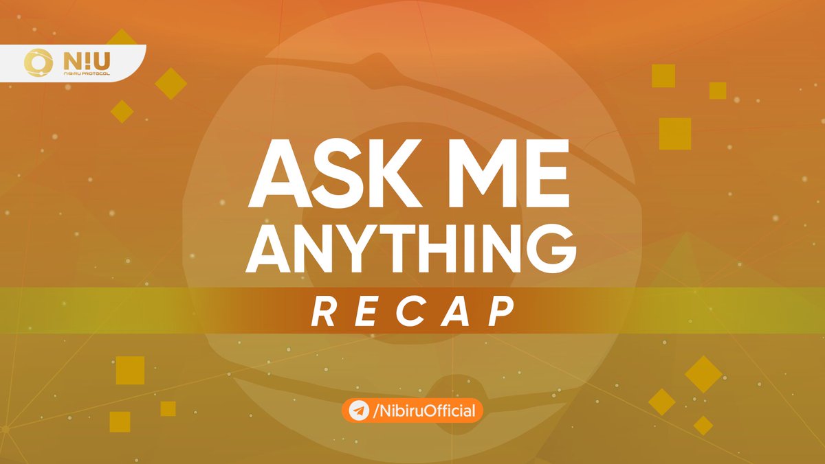 ⏮AMA recap⏮

Did you miss the #Nibiru #AMA in the t.me/NibiruOfficial telegram group on June 7, 2021?

Read through Reddit's link in the tweet below👇
reddit.com/r/NibiruOffici…

#NIU $NIU #NibiruProtocol #NibiruComboProtocol