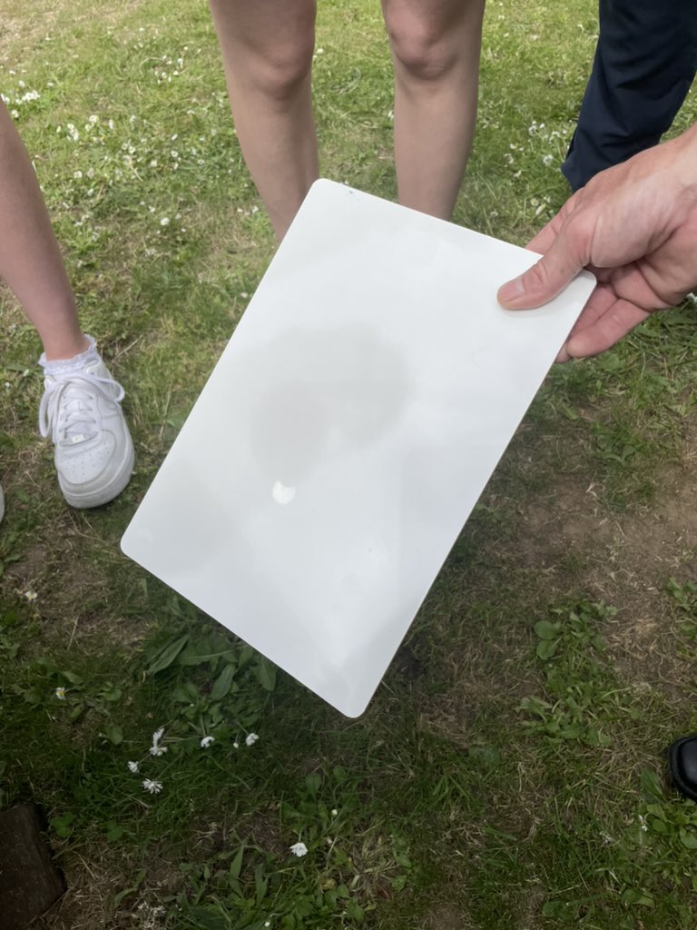 #techognition we saw the solar eclipse for a brief few minutes