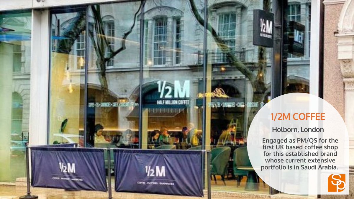 This project is 1/2m coffee in #Holborn. It involved stripping out the existing retail unit and convert the space into a new concept coffee shop. The result was a project completed on time to create a stylish coffee shop. Read more on our website, link in bio. #projectmanagement