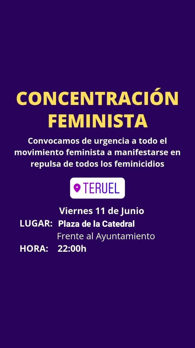 Columna Feminista de Teruel (@huelga8mteruel) on Twitter photo 