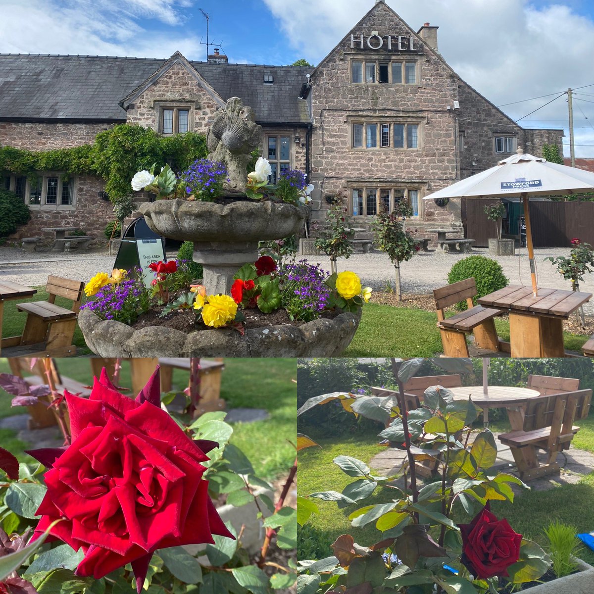 What a stunning day in the #wyevalley We are open all day for food & drinks in our Front & Back Gardens. #openallday #symondsyat