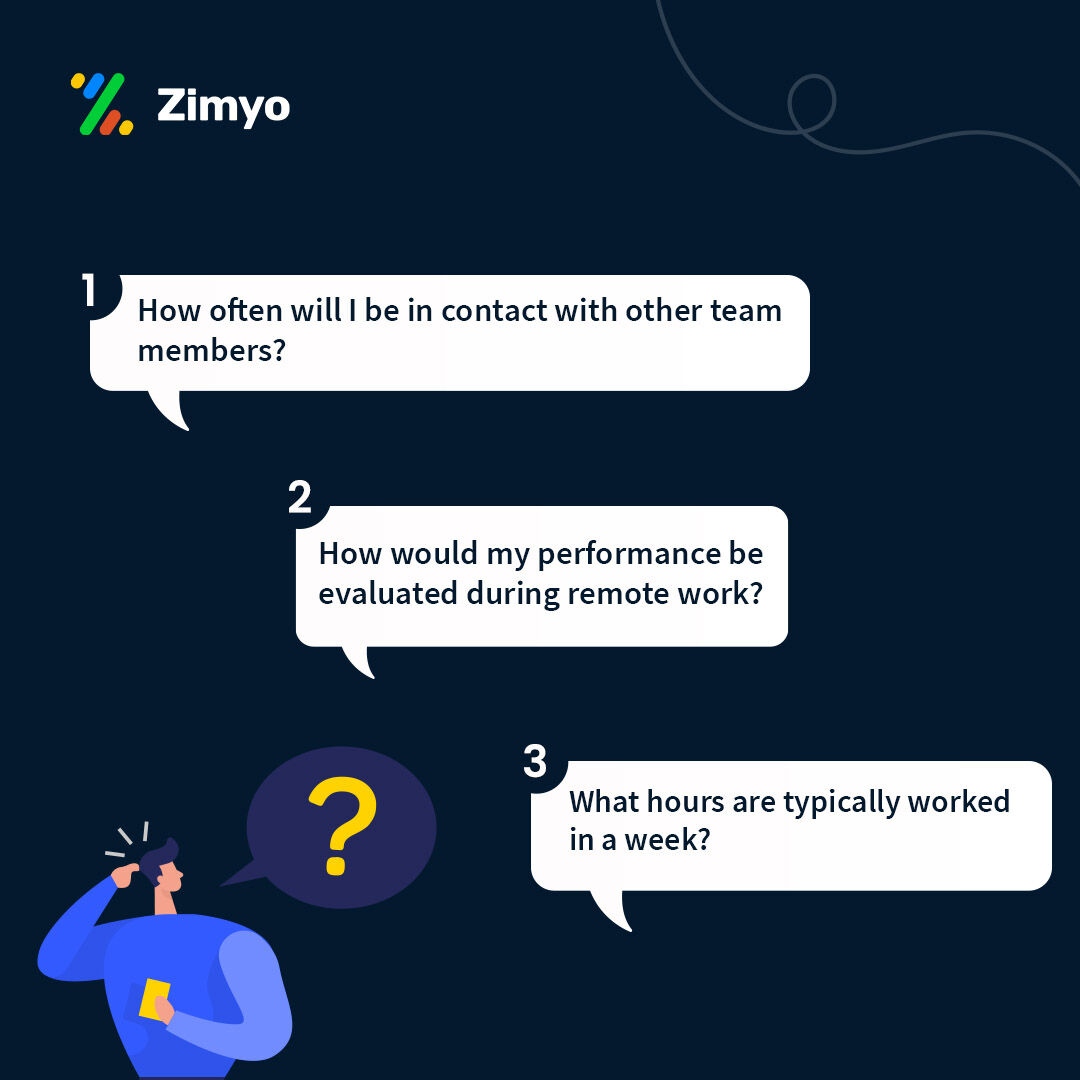 zimyo_official's tweet photo. Working remotely is different, and in some ways harder, than working in the office.
But asking the right questions during your 1-on-1s with HR in these trying times can go a long way in helping you thrive!
#remotework #workfromhome #hr #remoteworkmanagement #employeeengagement https://t.co/Jdm5KPy4Qv