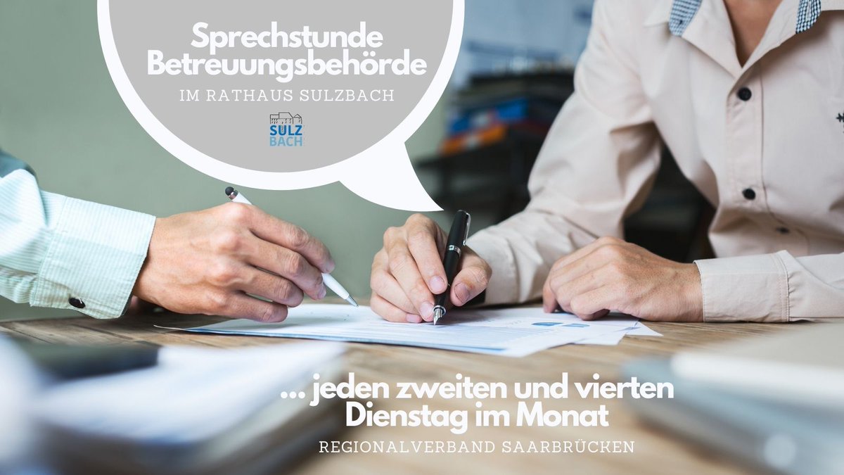 Sprechstunden wieder im Rathaus Sulzbach. Infos: bit.ly/3gu9KQe