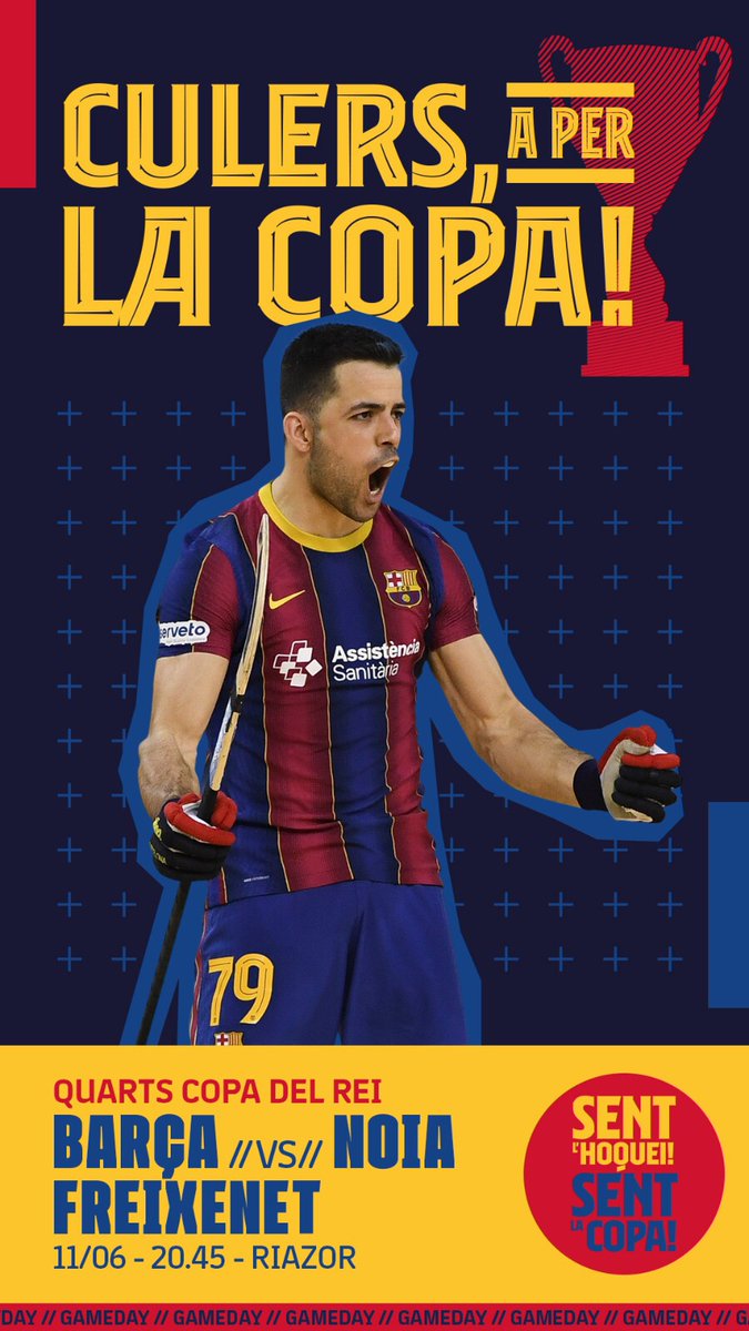 💪 MATCHDAY

🏑 Barça - <a href="/cenoia/">CE Noia Freixenet</a> Freixenet

🏆 1/4 de final #CopaOK 
🕰 20.45
📍 Riazor 

📺 @fcbtv &amp; BarçaTV+
📺 Esport3
💻 okliga.tv 

🔵🔴 #ForçaBarça