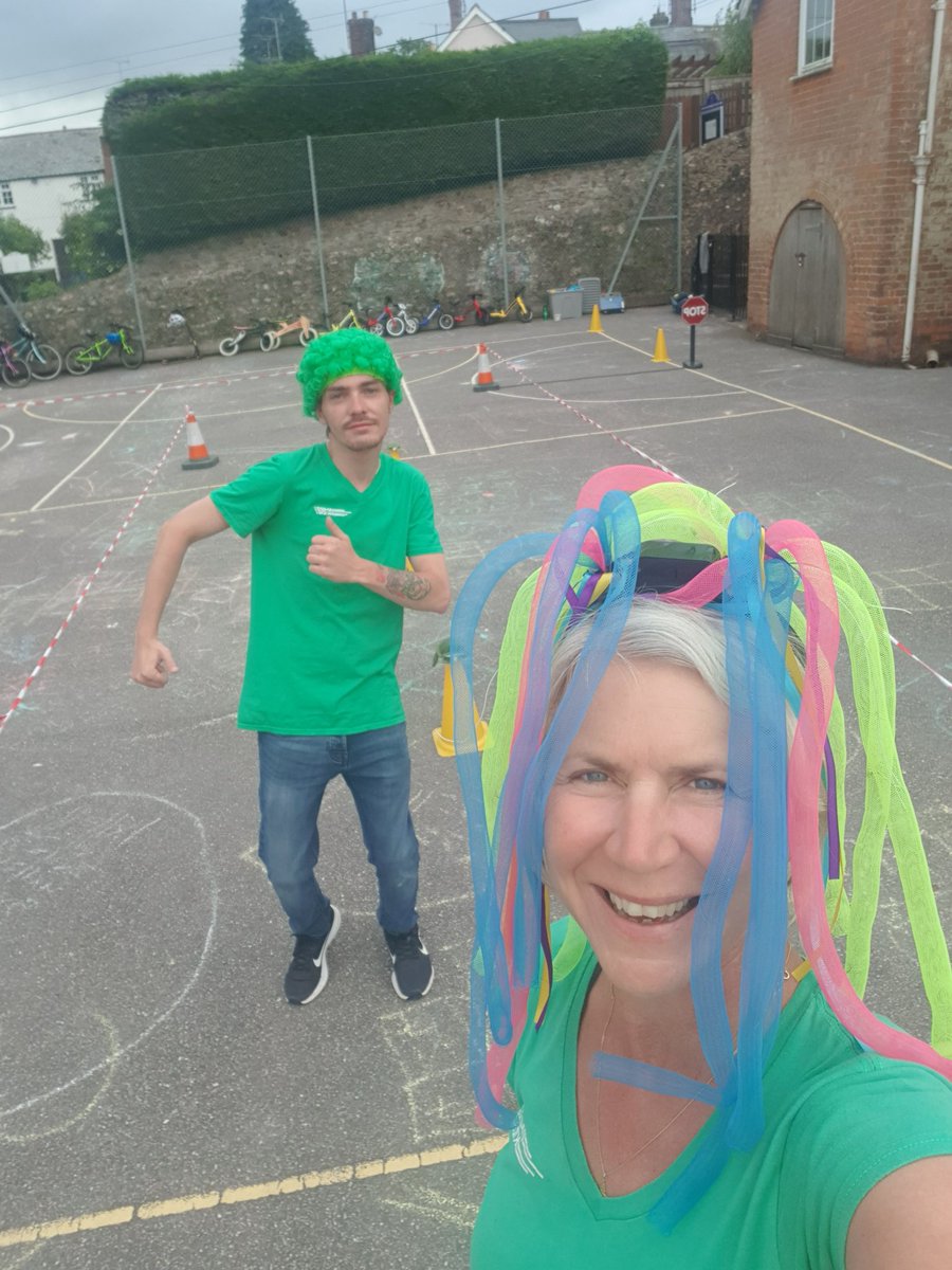 All set up and ready to ride at <a href="/Sidbury_School/">Sidbury CofE School</a> channeling the ocean theme of the day🌊🦞🐚🦈🐠.