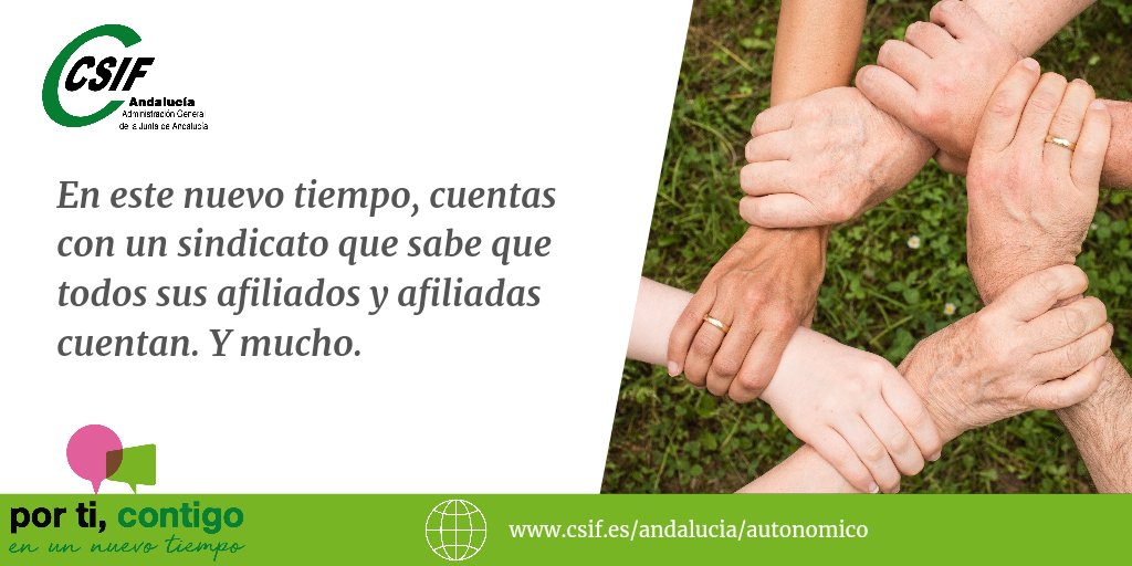 Eres lo más importante para nuestra organización. #PorTiContigo 💚 

ℹ️ bit.ly/3waMSfx

#afiliate #PorTiContigo #CSIF #PRL #SINDICATOSDOSDIVULGADORES #derechoslaborales #afiliadoscsif #Comparte <a href="/CSIFAGJA/">CSIF AGJA Andalucía</a> <a href="/CSIFAndalucia/">CSIF Andalucía</a> <a href="/CSIFCordoba/">CSIF Córdoba</a> <a href="/CSIFnacional/">CSIF Nacional</a> <a href="/CSIF_PRL/">CSIF PRL Nacional</a>