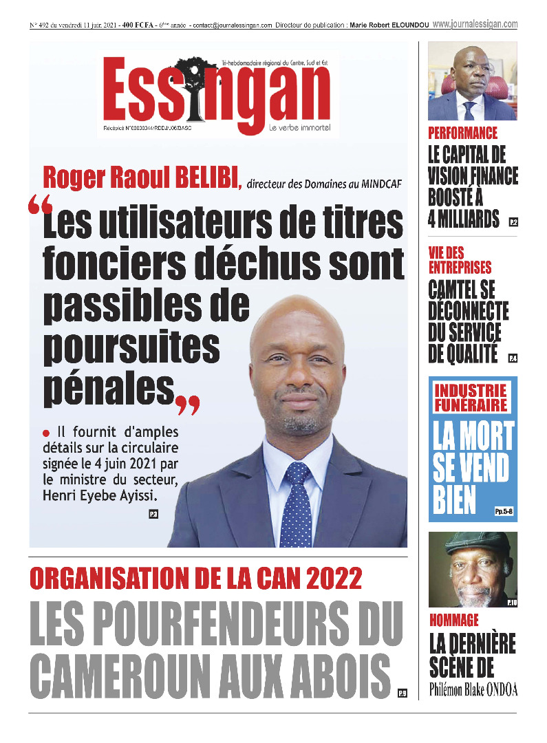 EssinganJournal's tweet photo. ROGER RAOUL BELIBI : « les utilisateurs des titres de propriété déchus sont passibles de poursuites pénales » https://t.co/9YbDYhZ3k8 https://t.co/8P2DoVnrts