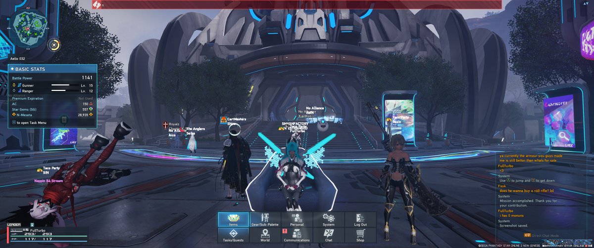 FullTurboTv's tweet photo. Epic 2nd day of @play_pso2 
#PhantasyStarOnline2NewGenesis 

lvl 16 end of day 2  
Ship 2 | block 32 | Taco Party 

#FullTurbo https://t.co/boiWSGyihH
