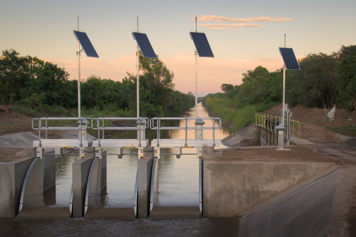 RubiconWater's tweet photo. Our first FlumeGate control structures are now operational in #Argentina!

These #automated #canal regulating gates, software and communication #technology will allow #irrigators on the systems to receive the #water their #crops need, when they need it and at the desired rate. https://t.co/wA5mMrlDr0