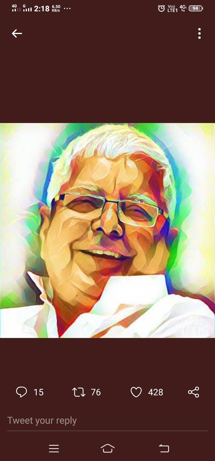   to the face of Bihar,   ji who gave voice to millions of voiceless people 