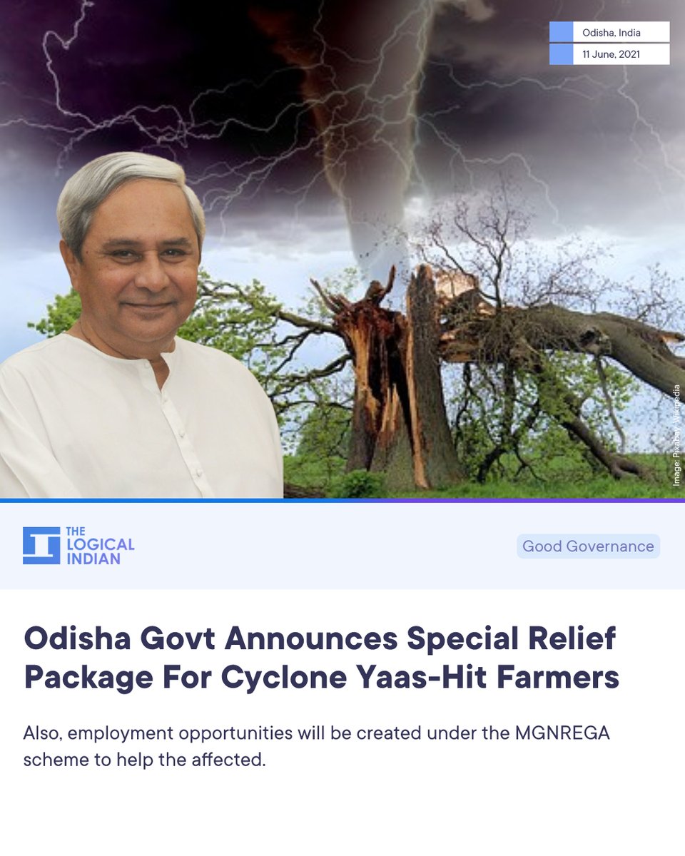 Odisha Chief Minister Naveen Patnaik on Thursday, June 10, announced a special relief package for farmers who suffered severe crop damage and fishermen for loss of livestock due to Cyclone Yaas.

#Odisha #NaveenPatnaik #CycloneYaas #farmers