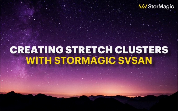 ECFtracker's tweet image. The disruption to IT caused by physical disasters can be #minimized or eliminated #through the use of #stretch #clusters. In this white paper, we #examine the use cases for stretch clusters, and how StorMagic #SvSAN enables stretch clusters to be created. hubs.ly/H0Pzjyp0