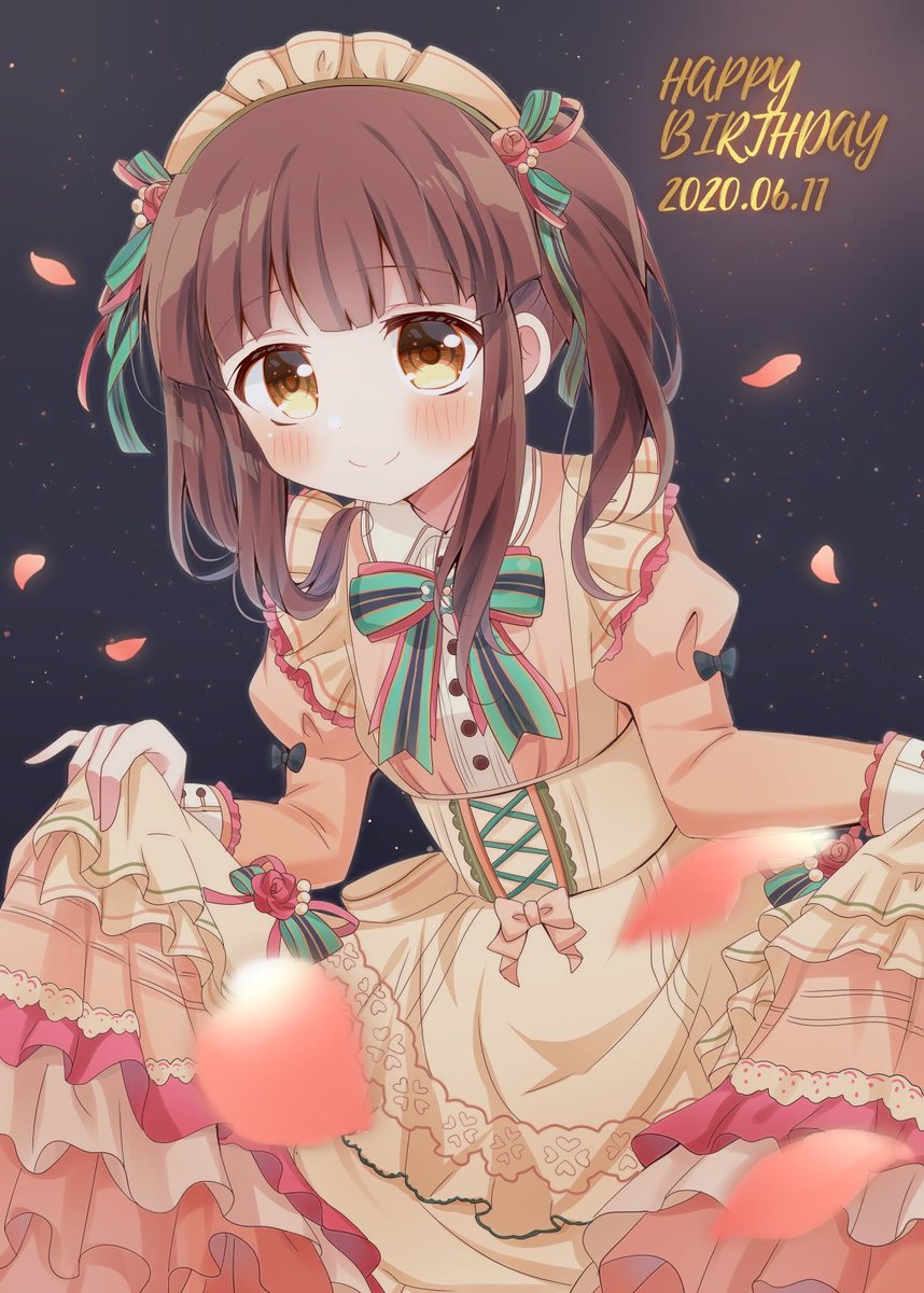 ﾃﾞﾃﾞﾄﾞﾝ アニメキャラの誕生日お祝いアカ 智絵里ちゃん誕生日おめでとう 緒方智絵里生誕祭21 緒方智絵里誕生祭21 6月11日は緒方智絵里の誕生日 Imas Cg
