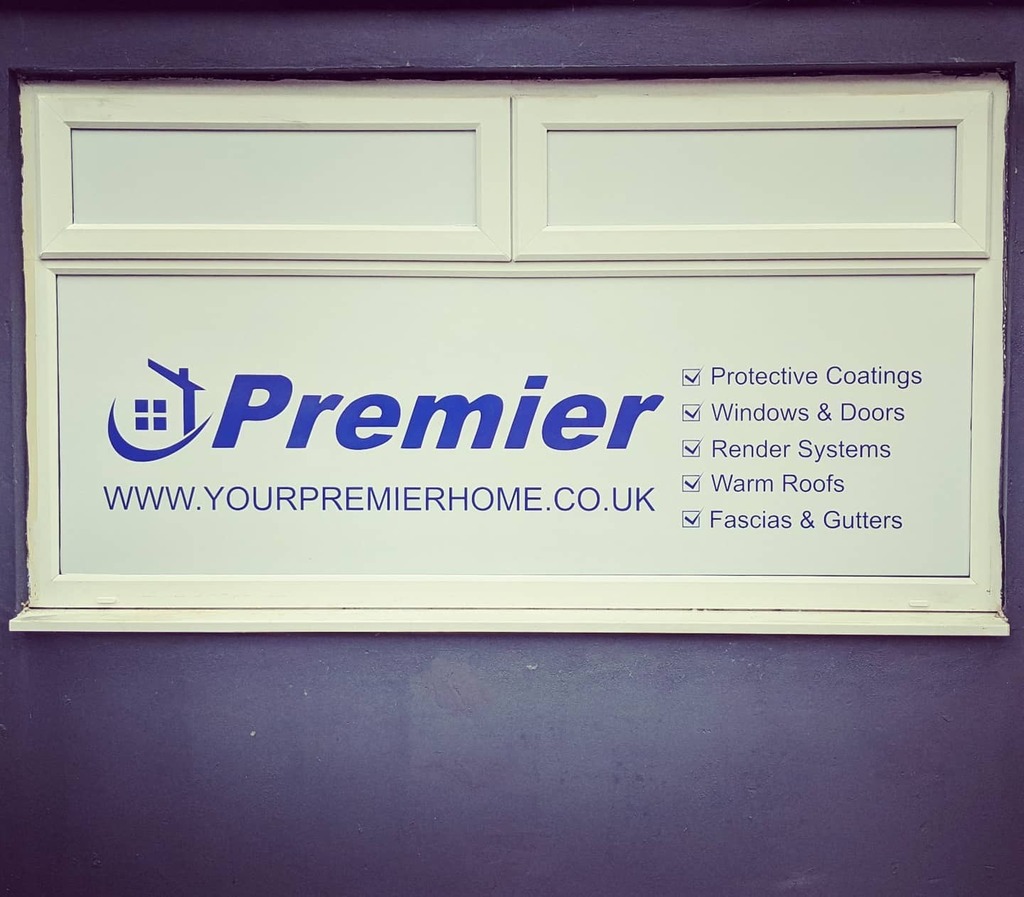 New window sign cut and installed over a upvc for @yourpremierhome 180 x 50 using @oracalusa 👌
.
.
.
.
.
#embroidery #printandembroidery #Cardiffprinter #ppe #workwear #vinyl #oracal651 #vinyldecals #graphtec #brandedworkwear #Cardiffembroidery #welshbusiness #capembroidery