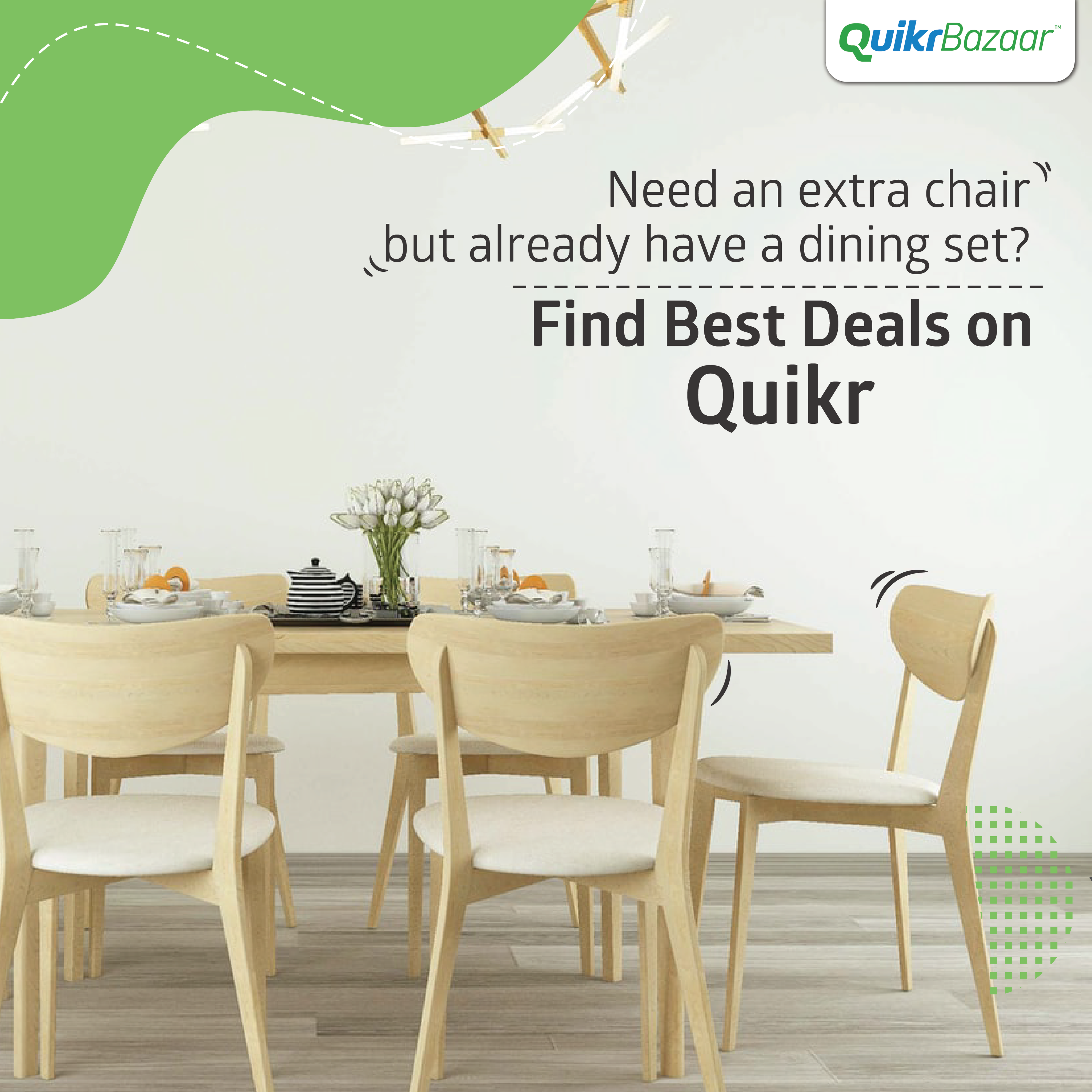 Quikr cheap dining table