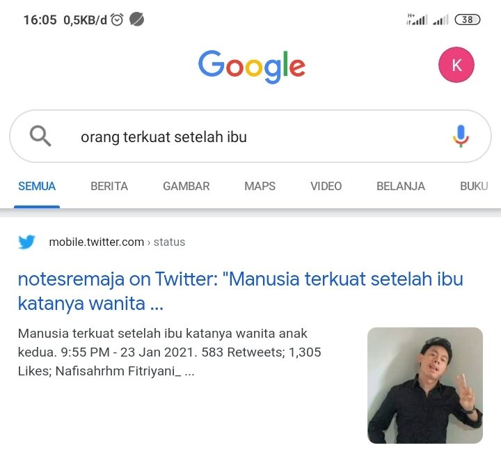 Anak terkuat setelah ayah adalah