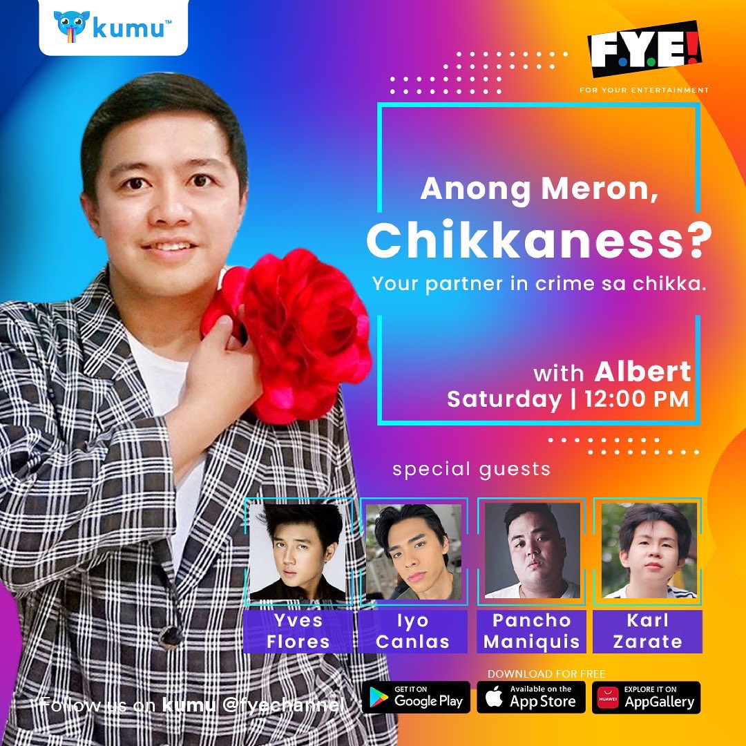 starmagicphils's tweet photo. makaka-chikkahan ko bukas June 12, 12nn sa FYE Channel ng kumu ang cast ng bagong BL Series na #StuckOnYou na sina @yvesfloreszeroseven at @iyocanlas makakasama din ang direktor na si Pancho Maniquis  at ang kumanta ng theme song nito na si Karl Zarate. Still don’t have kumu app? https://t.co/7GUZzTxveA