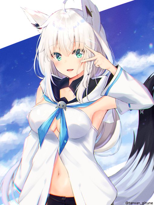 白上フブキ～🦊
#絵フブキ 