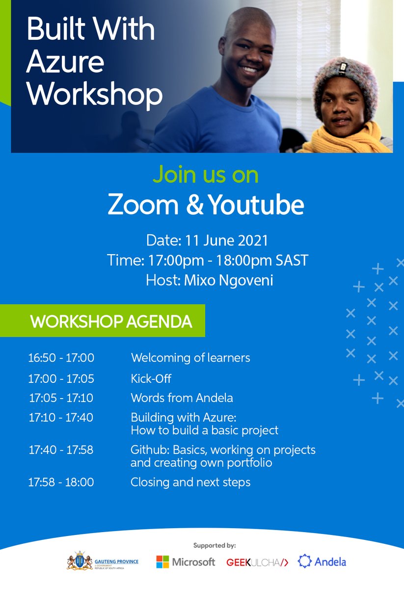 4otune's tweet image. See you in a bit 🕔

Watch on youtube (youtube.com/watch?v=-dr57w…)

This will be a session with a live Azure demo and a bit of focus on using git to build your portfolio 

See you at 5PM #gautengazuretraining #builtwithazure