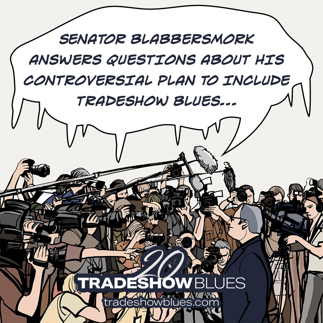 Wherever we go... there we are. Right in the center of it. Stirring things up with unspeakable instances of enthusiastic support. Very gratifying indeed.
-
#tradeshowblues is #tradeshowenthusiasm for #tradeshows and #tradeshow #peoplenews