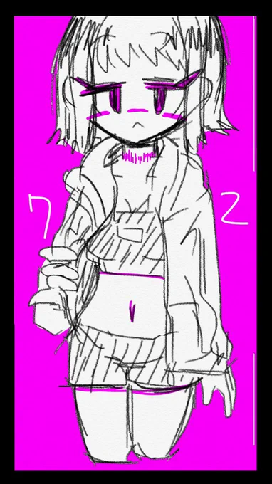 #yrmn
昔描いた72ちゃん 