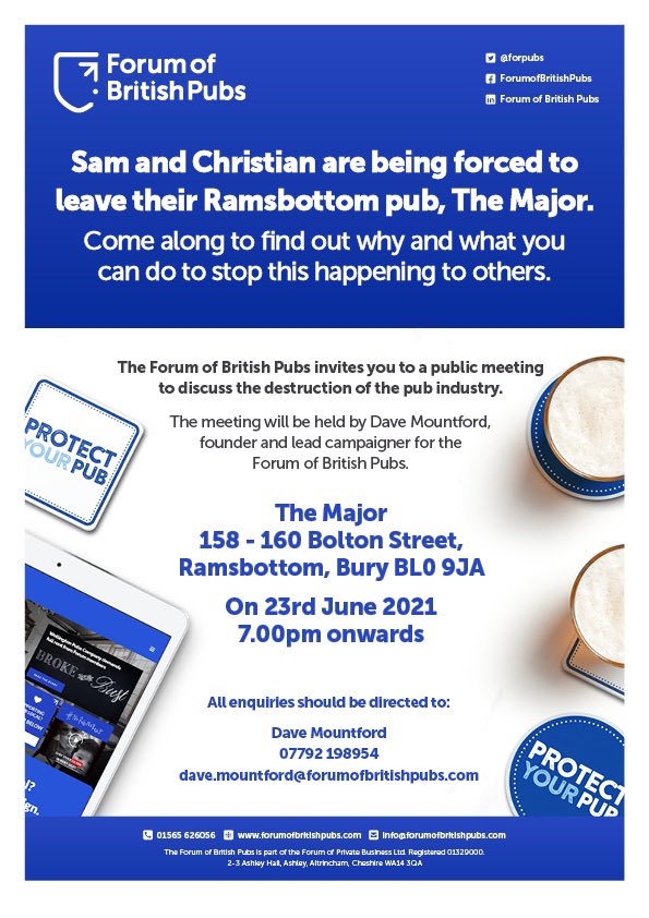 Please help us fight this disgraceful behaviour #savesamandchristian #ramsbottom #Bury #pubsmatter #retweet #camra #bii @forpubs #pubs #pubsmatter #SmallBusiness @Stonegate_Group