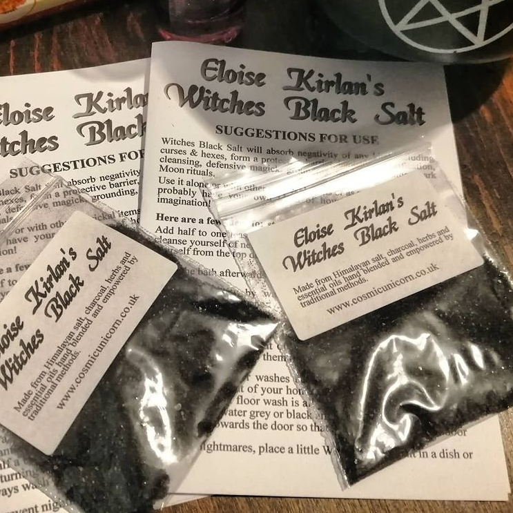 CosmicUnicorn1's tweet photo. Witches Black Salt is a powerful tool for curse breaking, to drive away evil and for Protection and Purification.
These little 10 gram bags are just £1.95.
You can find out more on the "How to use Witches Black Salt" page on our website at https://t.co/06AScTKqDF
#witchessalt https://t.co/ntF2zhbWOo